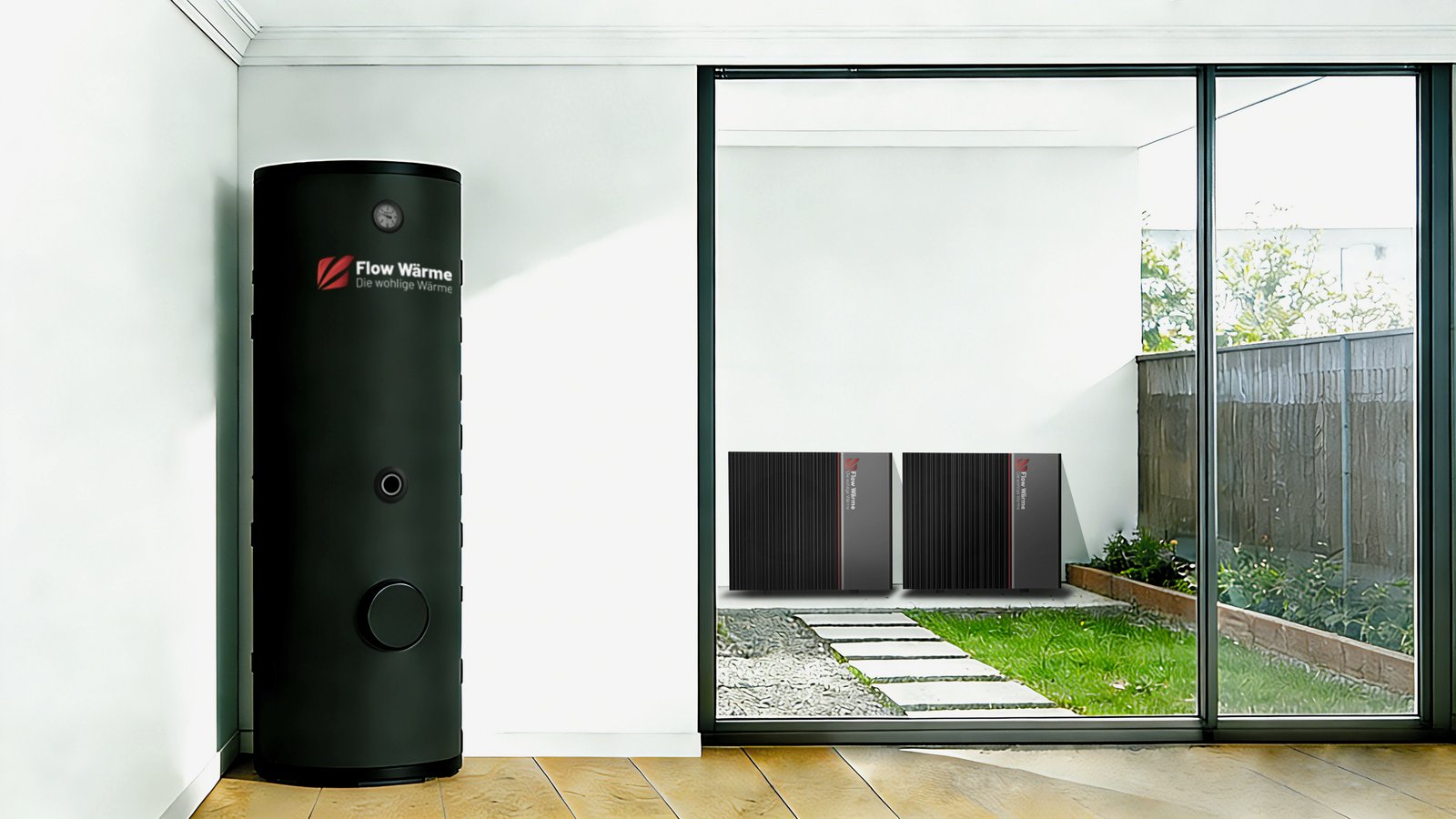 Flow Wärme DHW Tank indoor installation